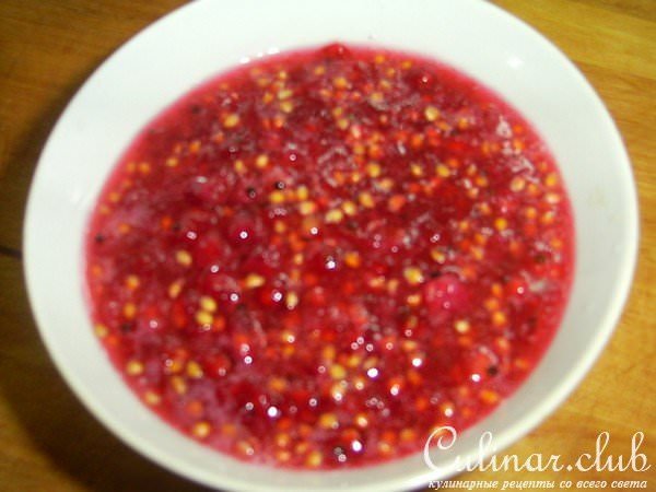 Кисель с красной смородины