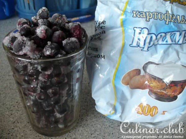 Кисель из черной смородины.