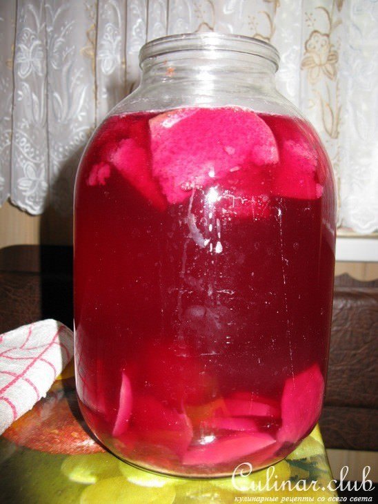 Квас из сырой свеклы