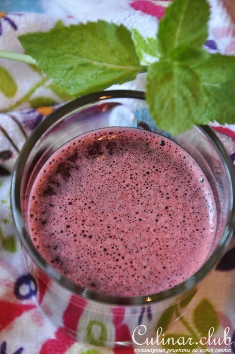 Квас черничный (дрожжевой)