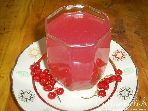 Кисель с красной смородины