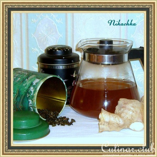 Имбирный чай с корицей