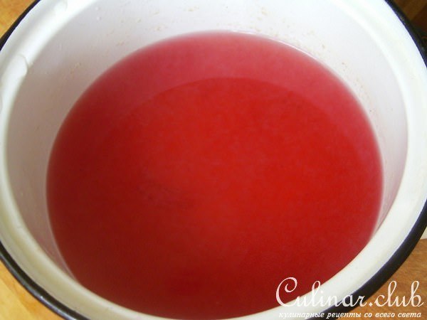 Кисель с красной смородины
