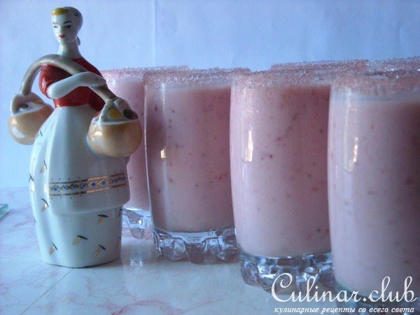 Ласси с клубникой