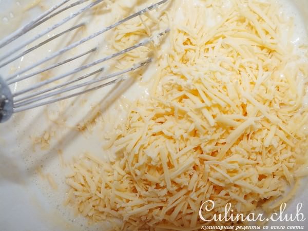 Сырные блины с зеленью
