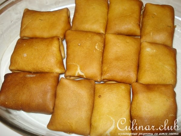 Блинчики с мясной начинкой
