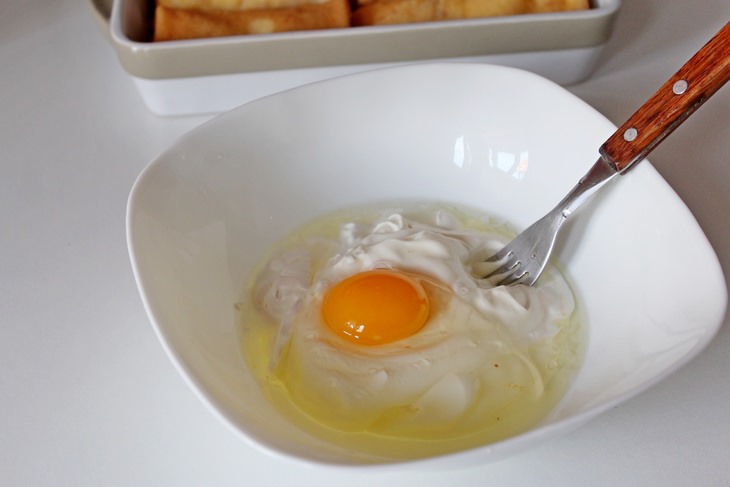 Блины с творогом и персиками