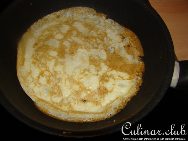 Блины фламбе с персиками (для маленькой такой компании)