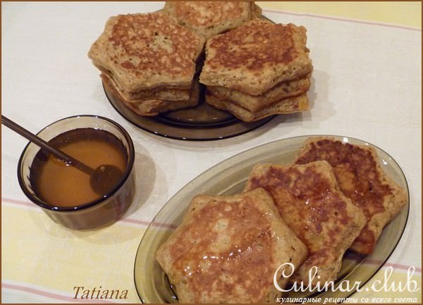 Оладьи ОВСЯНЫЕ на сыворотке с изюмом
