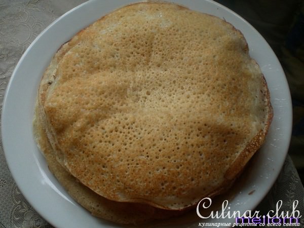 Пшенные блины (постные)