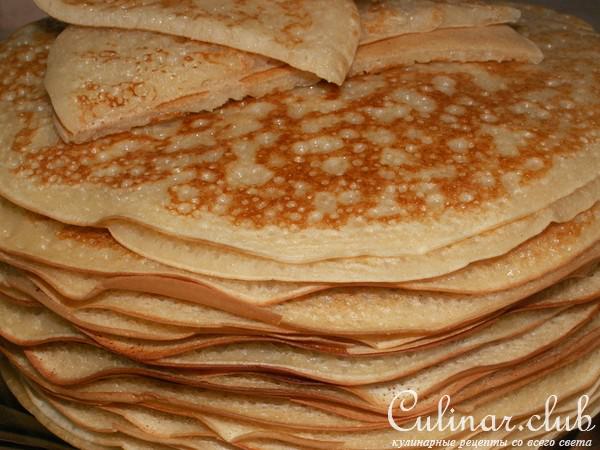 Блины на сыворотке