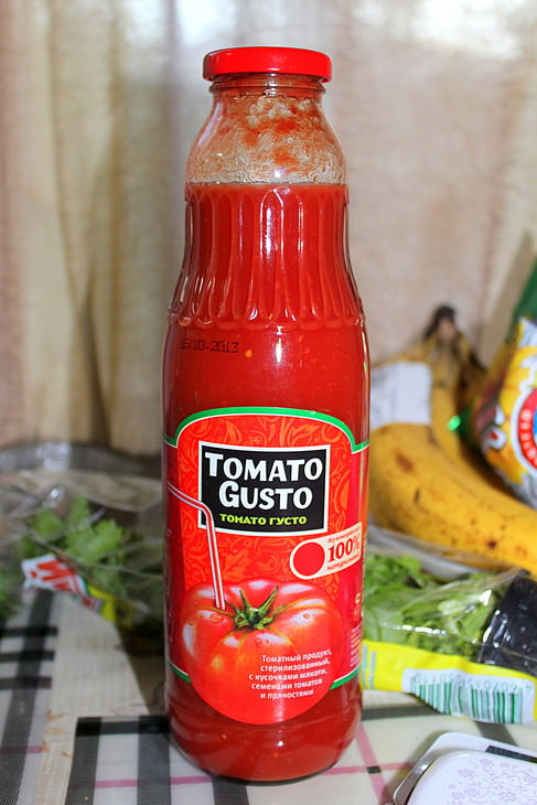 Блинчики "Tomato Gusto" с начинкой из куриной печени.