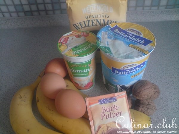 Банановые блинчики с банановым соусом