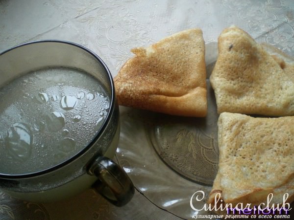 Пшенные блины (постные)