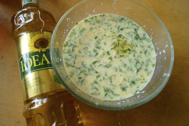 Блины с сыром и зеленью