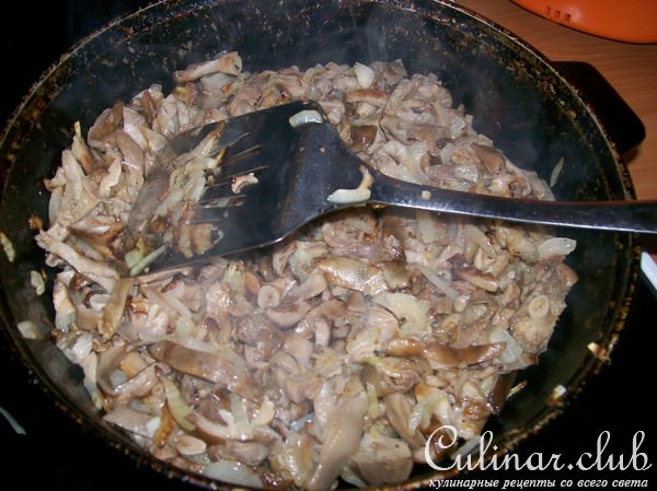 Псевдолазанья с грибами