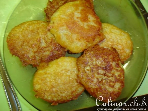 Картофельные блины с мясом.вариант