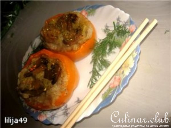 Перец фаршированный картофелем