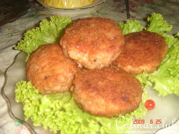 Котлетки с начинкой из шпината