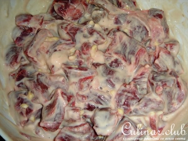 Йогуртовый маринад для говядины- один из вариантов приготовления -горшочки