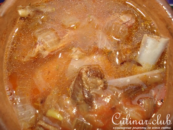 Баранина с фасолью по-арабски
