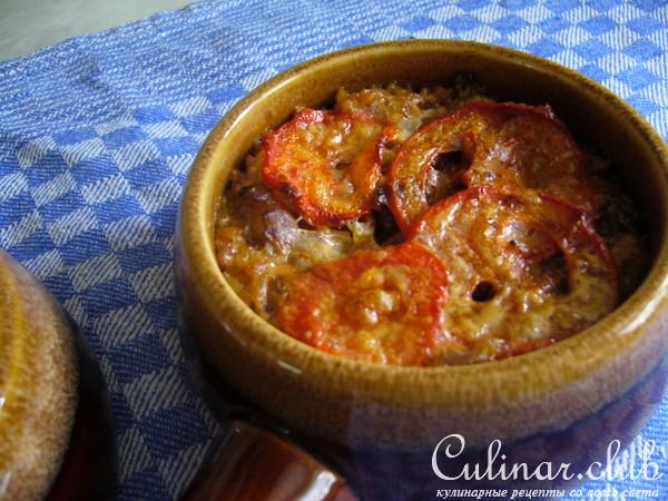 Каша с мясом в горшочке