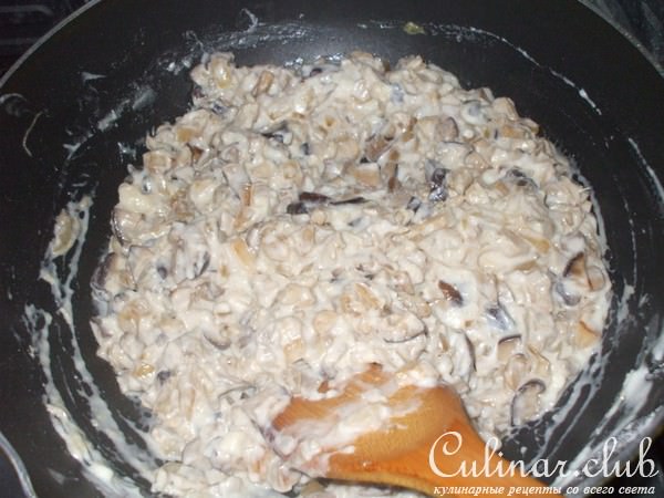 Жульен с курицей и грибами