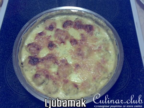 Рыбные фрикадельки под белым соусом