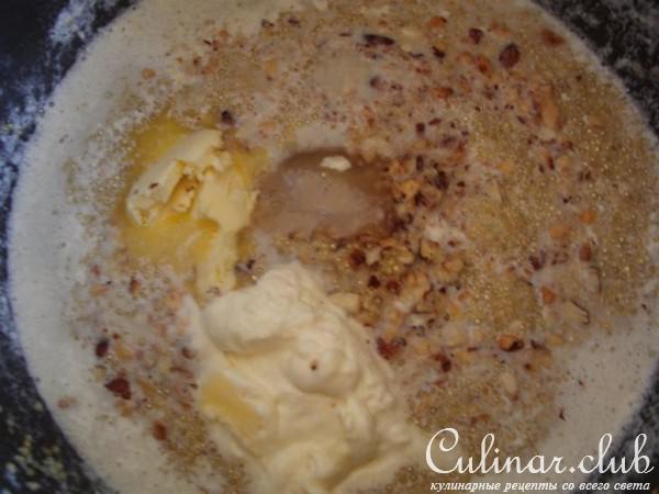 Каша из киноа с орехами, медом и сливками. Тест-драйв.