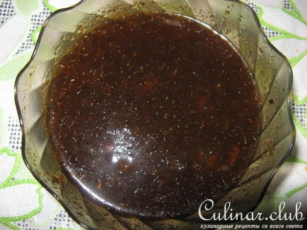 Ребрышки в медово-абрикосовом соусе 