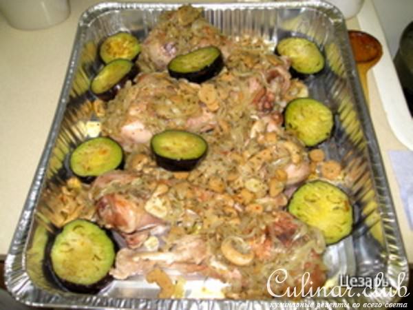 Индюшиные ноги с овощами.