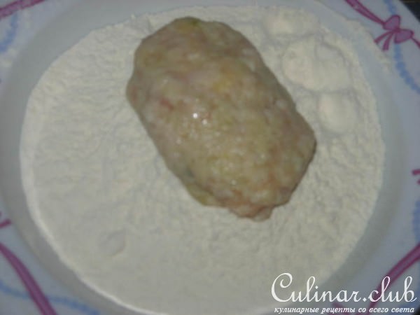 Куриные зразы с начинкой из цуккини
