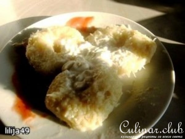 Цепелинай и картофельные блинчики
