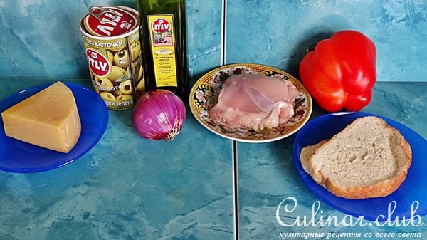 Горячий сэндвич по-средиземноморски