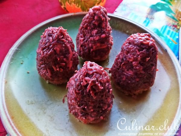 Свекольные "ёлочки" для детского стола