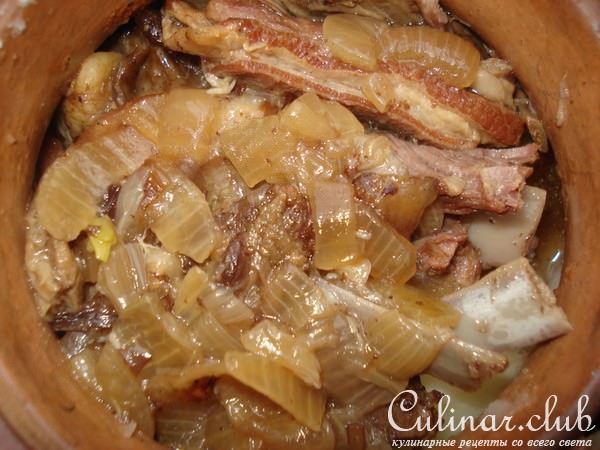 Баранина с фасолью по-арабски