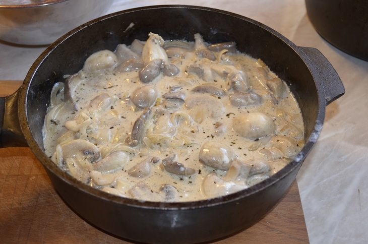 Мясо с грибами «Старый Новый год»
