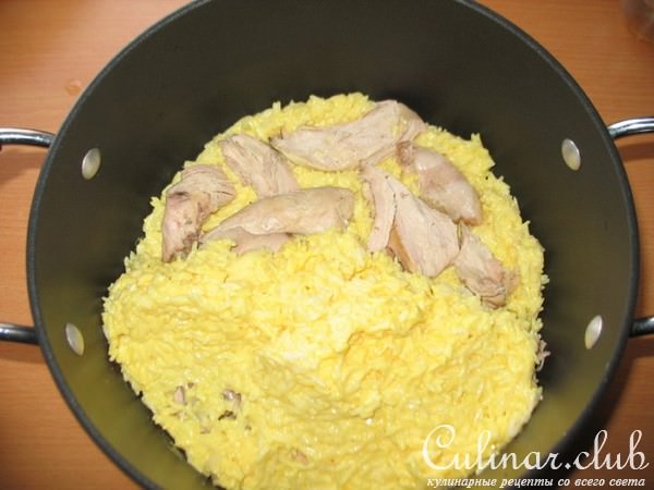 Тачин (рисовый пирог с курицей)