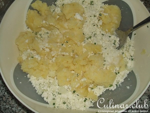 вареники с картошкой и творогом