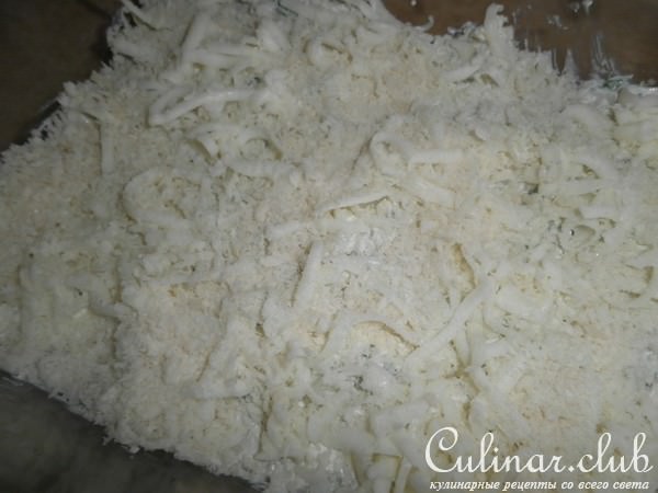 Запеканка из цветной капусты с миндалем и сыром
