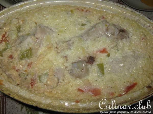 Курочка с овощами.