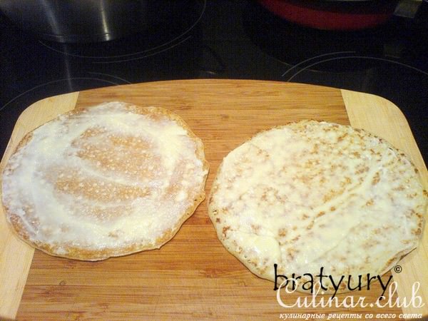 Блины по–липецки с сыром