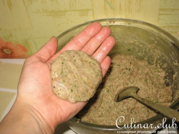 ***Котлеты в слоёной плетенке***