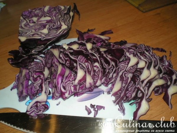Салат из красной капусты