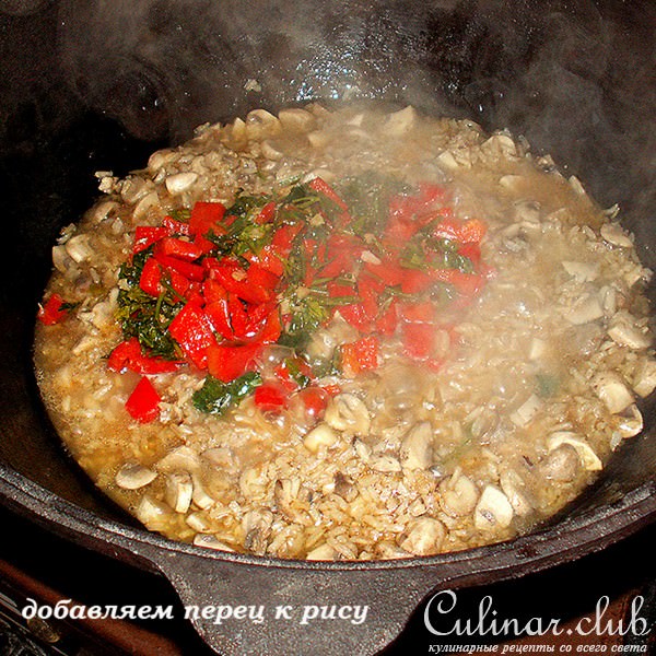 РИЗОТТО нежное с шампиньонами