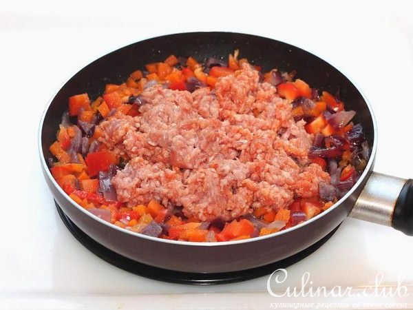 Запеканка из булгура с мясным фаршем