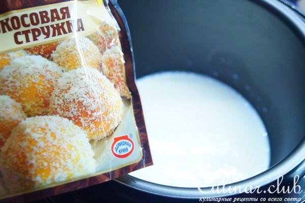 Пшённая каша с кокосом и курагой в мультиварке. Тест-драйв.