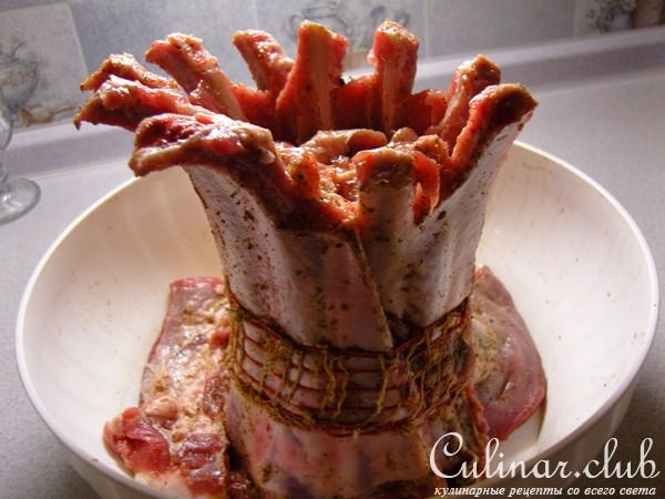 Корона из свинных ребрышек