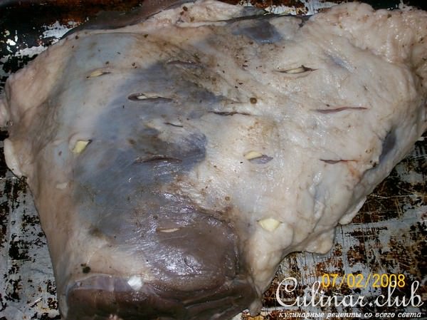 НОГА БАРАНЬЯ (я бы сказала, "натюрель")