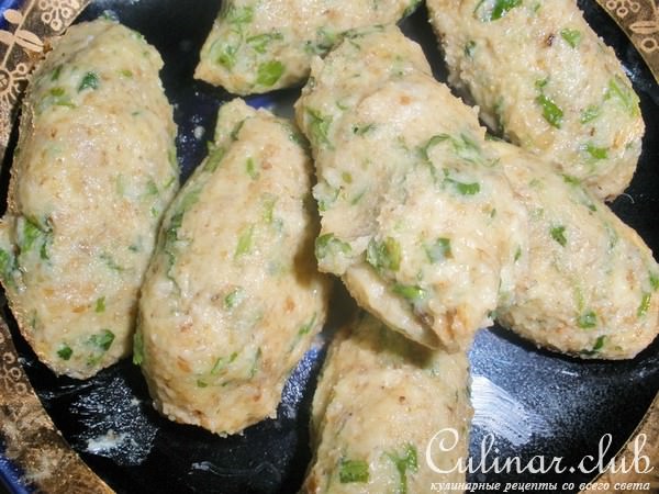 Куриные котлеты со сливочно_ореховой начинкой